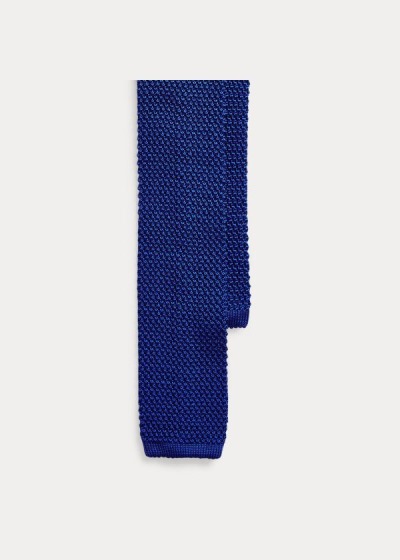 Corbatas Ralph Lauren Hombre Azul Rey Azules - Knit Mulberry Silk - TKJRU4061